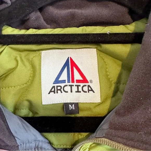 ARCTICA Down Puffer winter Ski Jacket Light Fill Green Waterproof Medium - Picture 5 of 5